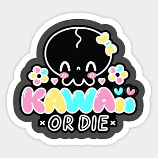 skull kawaii Sticker